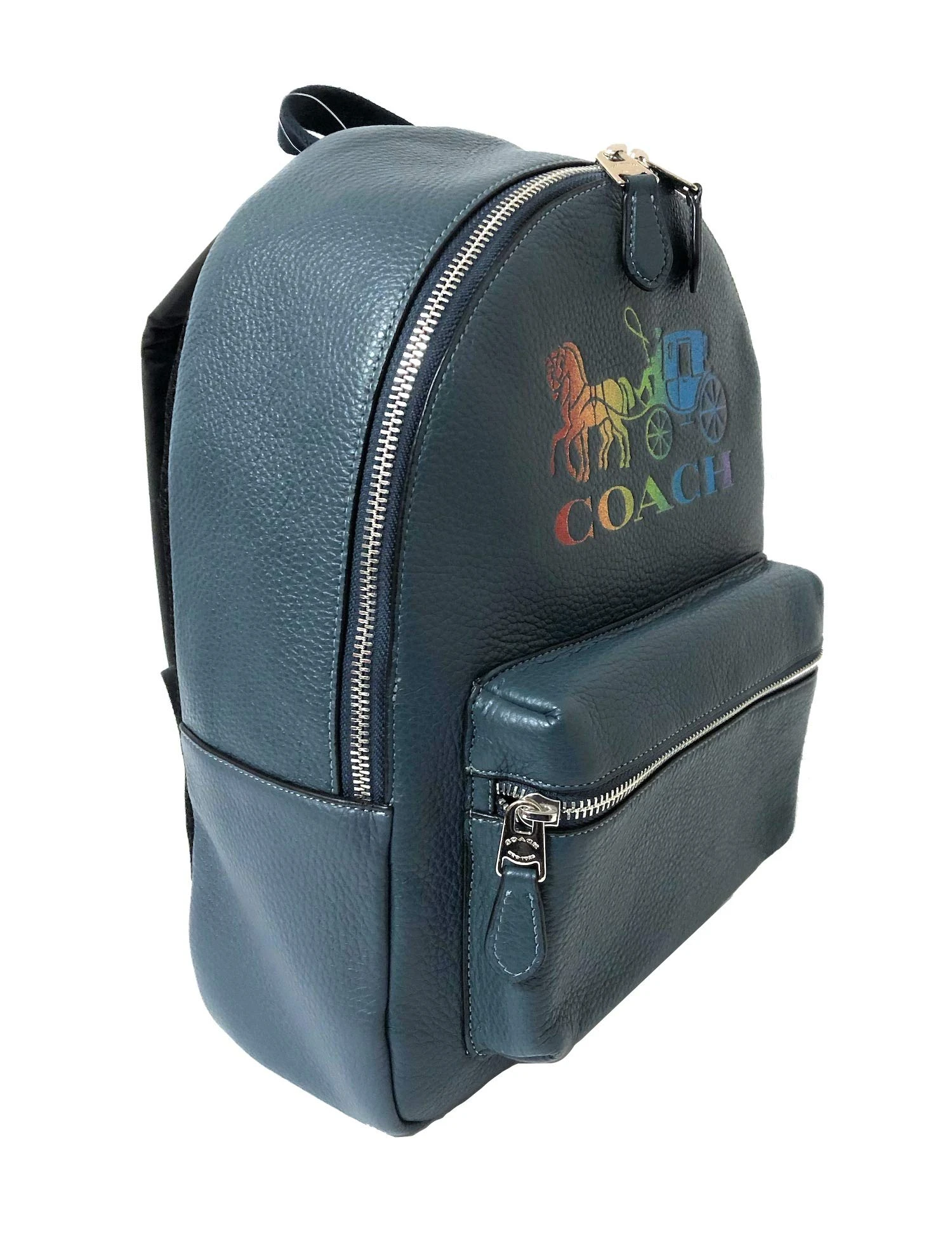 Coach F30550 Medium Charlie Backpack (SV/Denim Multi) 5 Coach F30550 Medium Charlie Backpack (SV/Denim Multi) - Image 5