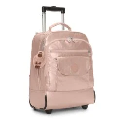 Kipling Sanaa Large Metallic Rolling Backpack Rose Gold Metallic -Backpack Shop 71r4WwRHPNL