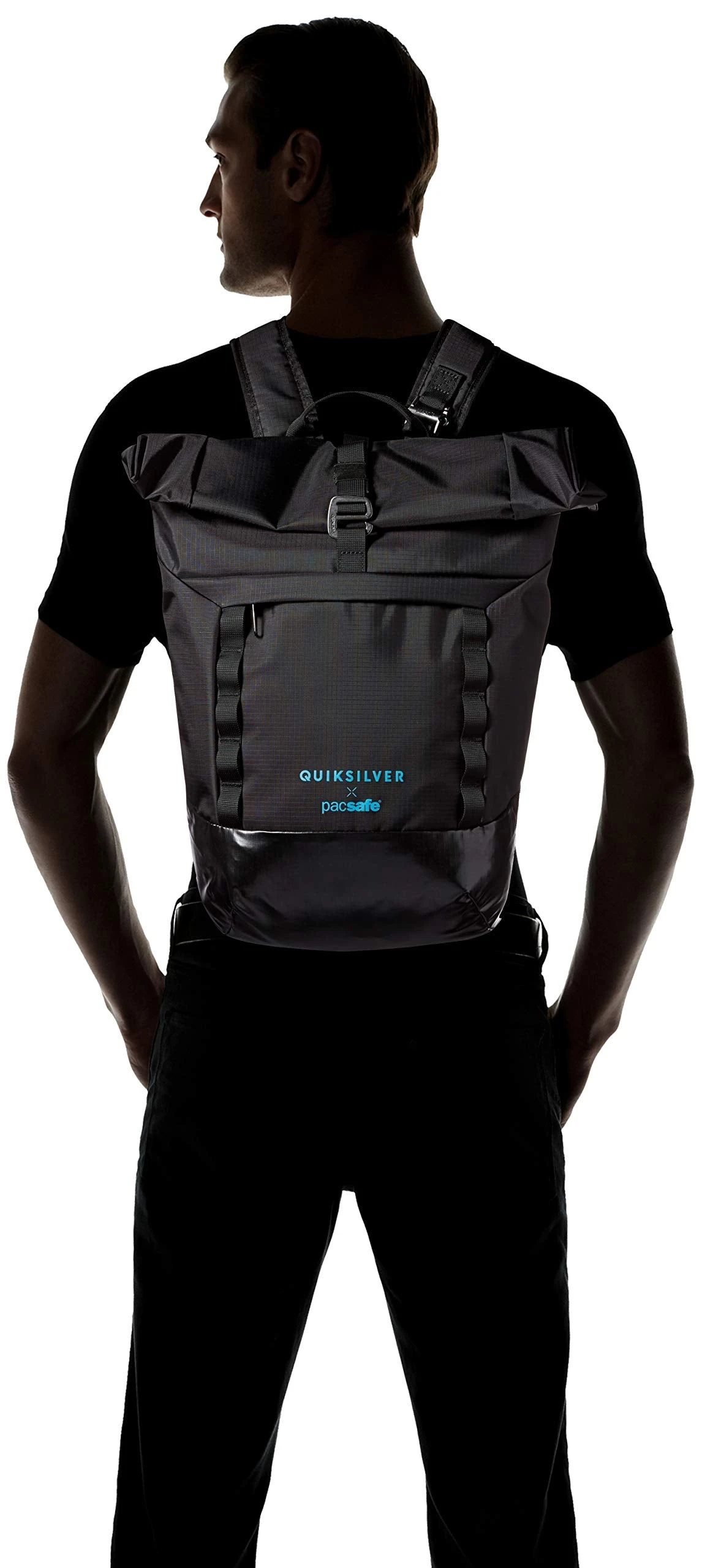 Quiksilver Men's PACSAFE X QS Dry Backpack, Black, 1SZ 2 Quiksilver Men's PACSAFE X QS Dry Backpack, Black, 1SZ - Image 2