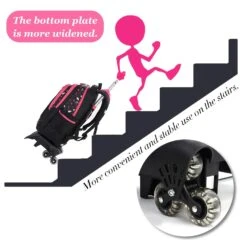 Rolling Backpack, Fanspack Backpack With Wheels For Girls Or Boys -Backpack Shop 71s 2B1WES6FL