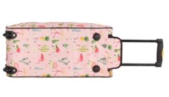 LUCAS Designer Carry On Luggage Collection - Lightweight Pattern 22 Inch Duffel Bag- Weekender Overnight Business Travel Suitcase With 2- Rolling Spinner Wheels (22in, Flamingo) -Backpack Shop 71snVq120kL