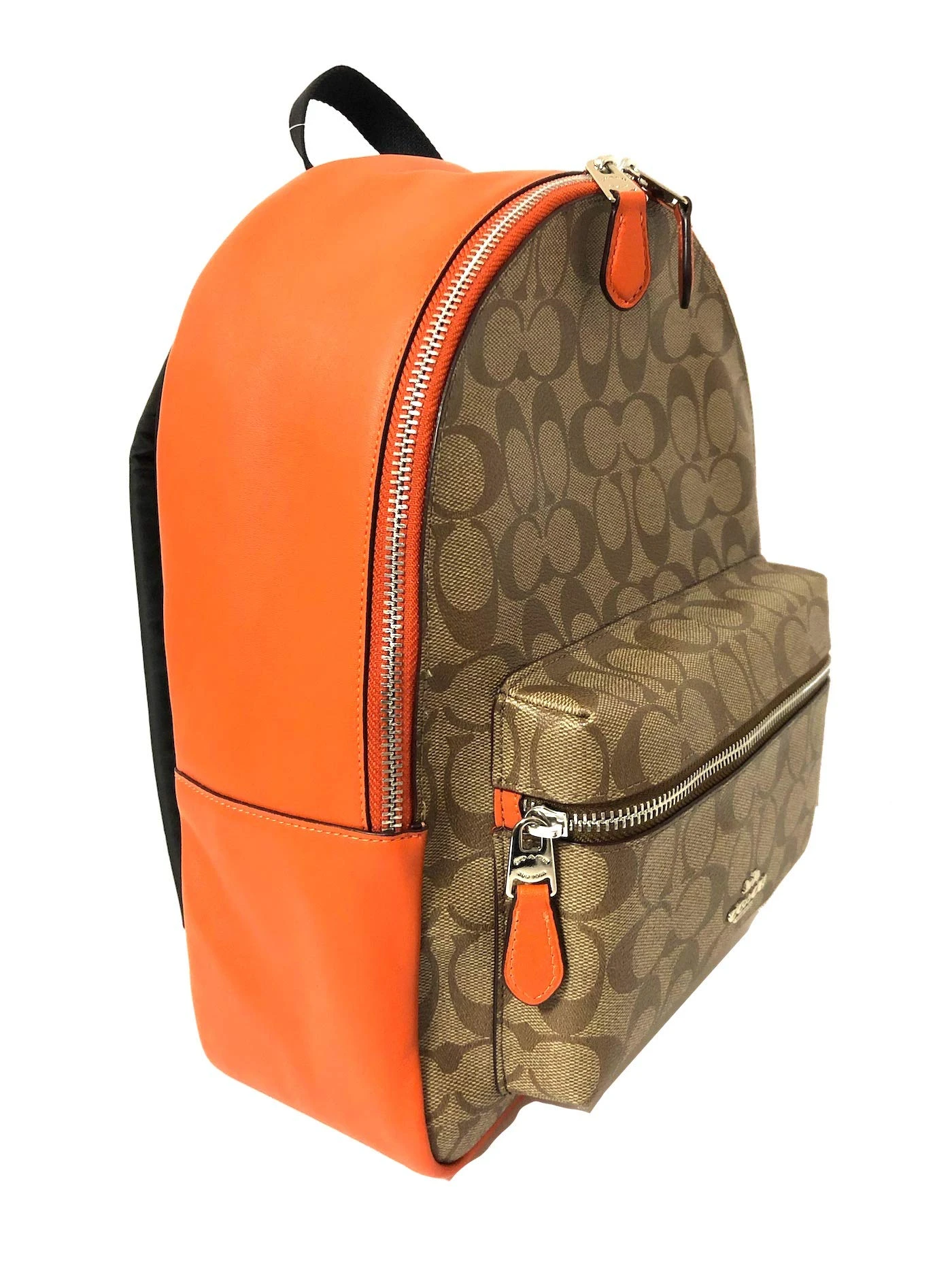 Coach F30550 Medium Charlie Backpack (SV/Khaki Dark Orange) 6 Coach F30550 Medium Charlie Backpack (SV/Khaki Dark Orange) - Image 6