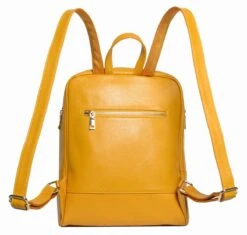 Coolcy Hot Style Women Real Genuine Leather Backpack Fashion Bag (Golden Yellow) -Backpack Shop 71tfWjBcxHL