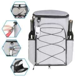 SEEHONOR Insulated Cooler Backpack Leakproof Soft Cooler Bag Lightweight Backpack Cooler 25 Cans Grey 11 SEEHONOR Insulated Cooler Backpack Leakproof Soft Cooler Bag Lightweight Backpack Cooler 25 Cans Grey -Backpack Shop 71uELqj0QgL