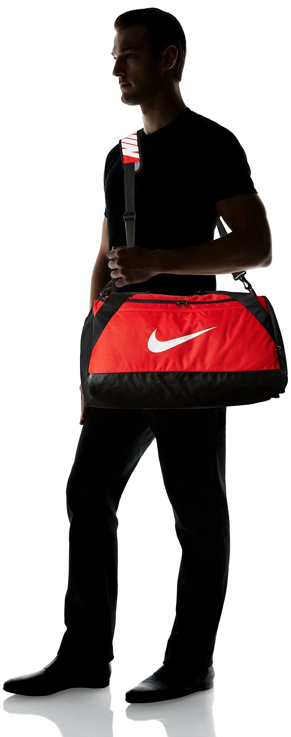 Nike Brasilia (Medium) Training Duffel Bag (University Red/Black/White, Medium) 2 Nike Brasilia (Medium) Training Duffel Bag (University Red/Black/White, Medium) - Image 2