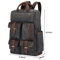 S-ZONE Vintage Crazy Horse Genuine Leather Backpack 13 S-ZONE Vintage Crazy Horse Genuine Leather Backpack -Backpack Shop 71utMtvVlgL