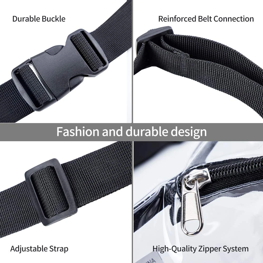 Magicbags Clear Fanny Pack,Stadium Approved Waist Pack For Festival, Games,Travel And Concerts 5 Magicbags Clear Fanny Pack,Stadium Approved Waist Pack For Festival, Games,Travel And Concerts - Image 5