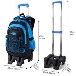 Rolling Backpack, Fanspack Rolling Backpack For Boys Fashion Wheeled Backpack Laptop Backpack -Backpack Shop 71xST1SsKKL