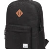 Lightweight Backpack For School, VASCHY Classic Basic Water Resistant Casual Daypack For Travel With Bottle Side Pockets (Black)