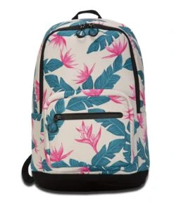 Hurley HU0064 Women's Print Neoprene Backpack, Crimson Tint - OS