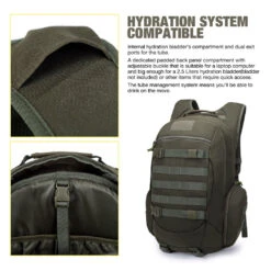 Mardingtop Military Backpack Tactical Molle Backpack Rucksack Bug Out Bag For School Camping Hiking Trekking (Camo Green-2) -Backpack Shop 71yKcwCV8NL