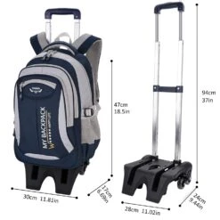 Rolling Backpack, Fanspack 2019 New Wheeled Backpack Trolley School Bags For Boys Backpack With 6 Wheels Kids Backpack 12 Rolling Backpack, Fanspack 2019 New Wheeled Backpack Trolley School Bags For Boys Backpack With 6 Wheels Kids Backpack -Backpack Shop 71zTDCwUlwL c280bdf6 78d7 43ba 808a 9fe73ff36db1