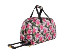 Lucas Designer Carry On Luggage Collection - Lightweight Pattern 22 Inch Duffel Bag- Weekender Overnight (Tropic, 22in) -Backpack Shop 81 CRx MriL