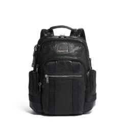 TUMI - Alpha Bravo Nathan Leather Laptop Backpack - 15 Inch Computer Bag For Men And Women - Black