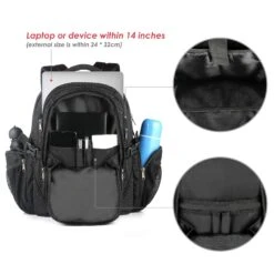 OUTXE Cooler Backpack Insulated Cooler Bag 20L For 14" Laptops Lunch Backpack,Black -Backpack Shop 818UE 2B VHbL