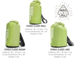 IceMule Classic Insulated Backpack Cooler Bag - Hands-Free, Collapsible, And Waterproof, This Portable Cooler Is An Ideal Sling Backpack For Hiking, The Beach, Picnics And Camping-Small, Olive -Backpack Shop 8192FSco1QL