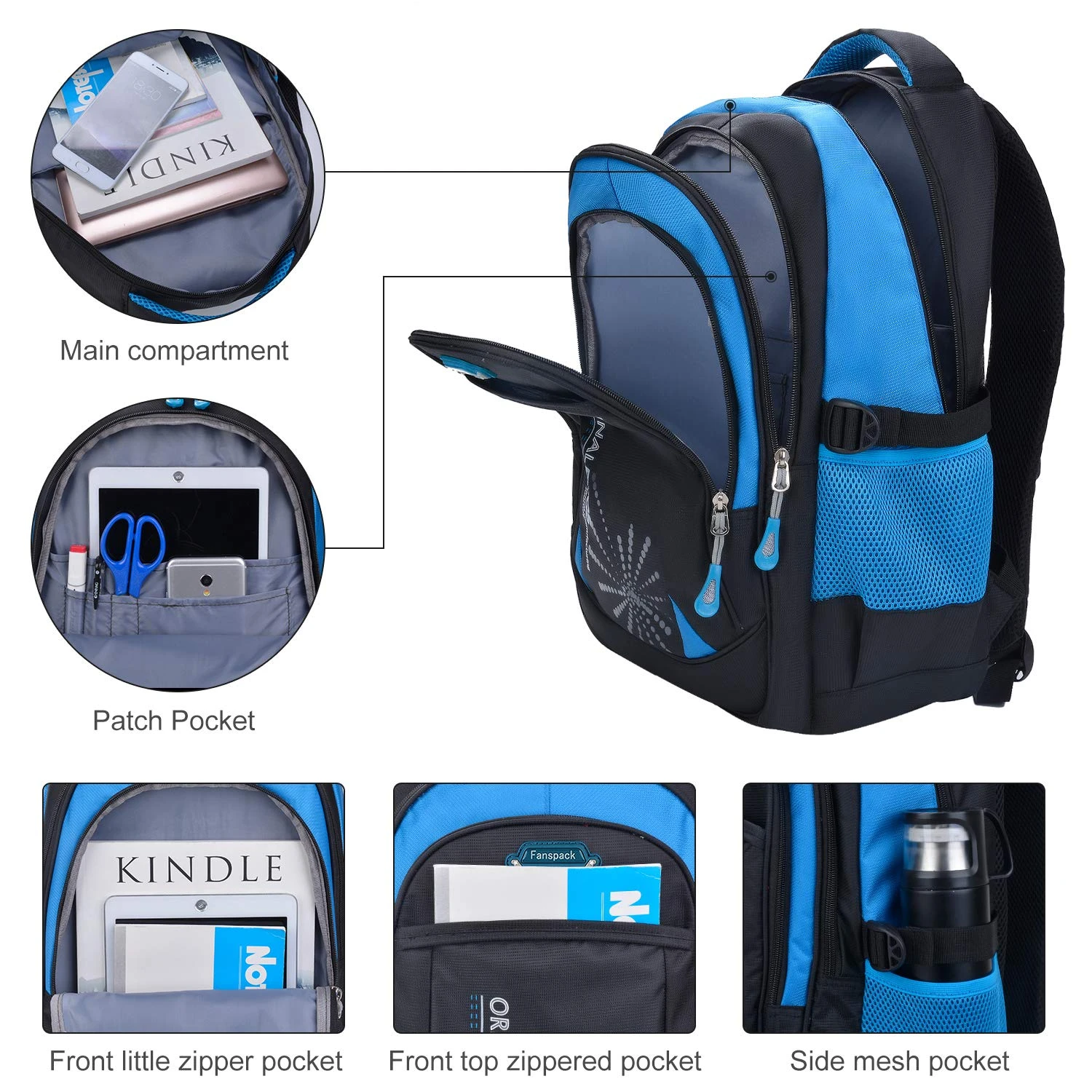 Boys Backpack, Fanspack School Backpack For Boys Kids Backpack Primary School Backpack For Elementary Students 3 Boys Backpack, Fanspack School Backpack For Boys Kids Backpack Primary School Backpack For Elementary Students - Image 3