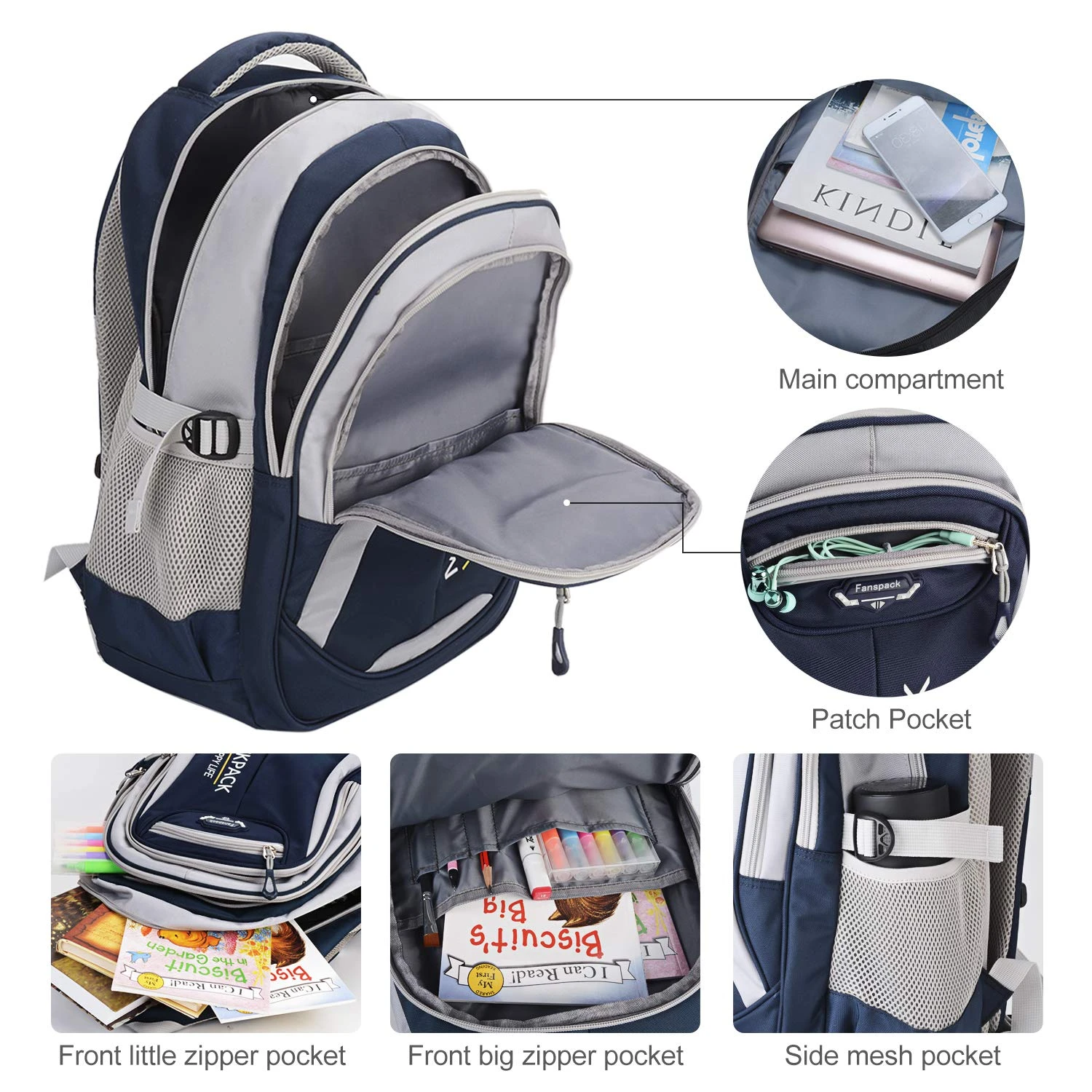 Rolling Backpack, Fanspack Rolling Backpack For Boys Roller Backpack Wheeled Backpack For Kids School Bags Primary School Backpack 4 Rolling Backpack, Fanspack Rolling Backpack For Boys Roller Backpack Wheeled Backpack For Kids School Bags Primary School Backpack - Image 4