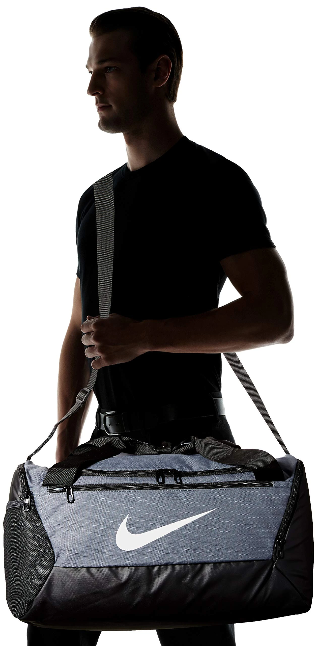 NIKE Brasilia Small Duffel - 9.0, Flint Grey/Black/White, Misc 2 NIKE Brasilia Small Duffel - 9.0, Flint Grey/Black/White, Misc - Image 2