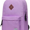 Lightweight Backpack For School, VASCHY Classic Basic Water Resistant Casual Daypack For Travel With Bottle Side Pockets (Orchid)