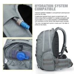 Mardingtop 35L Tactical Backpacks Molle Hiking Daypacks For Camping Hiking Military Traveling Gray-35L -Backpack Shop 81EdgXYqpgL