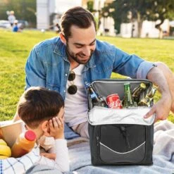 Backpack Cooler Backpack Insulated, Hiking Backpack Coolers, Travel Backpack Great Soft Cooler Bag For Backpacking, Camping, Picking Bag, Beach Bag, Lunch Bag For Women And Men, 20 Cans Black Backpack -Backpack Shop 81G5T5y8bOL