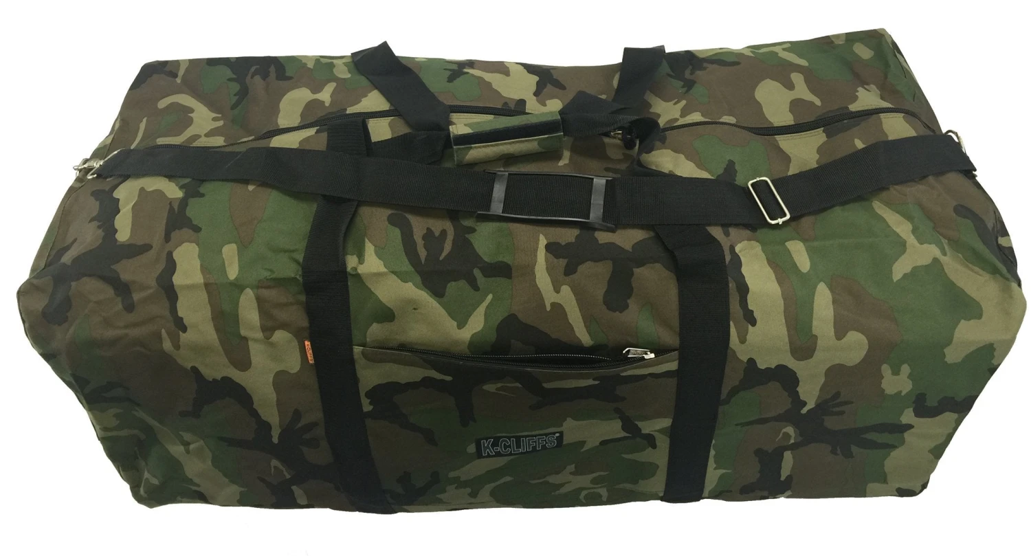 Heavy Duty Cargo Duffel Large Sport Gear Drum Set Equipment Hardware Travel Bag Rooftop Rack Bag (42" X 20" X 20", Camouflage) 4 Heavy Duty Cargo Duffel Large Sport Gear Drum Set Equipment Hardware Travel Bag Rooftop Rack Bag (42" X 20" X 20", Camouflage) - Image 4