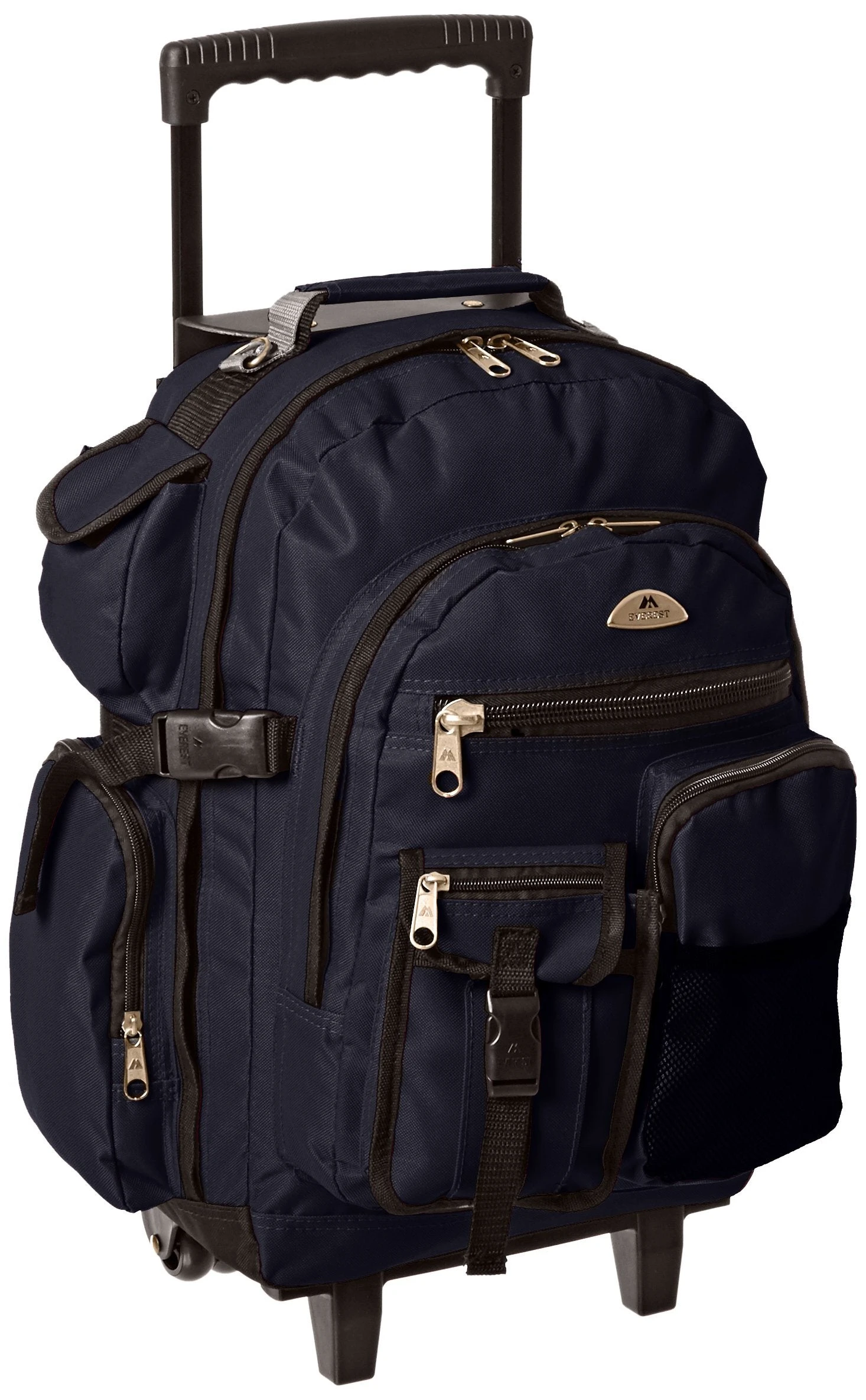 Everest Deluxe Wheeled Backpack, Navy, One Size 1 Everest Deluxe Wheeled Backpack, Navy, One Size