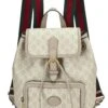 Gucci, Pre-Loved Beige GG Supreme Canvas Interlocking GG Backpack, Beige