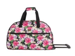 Lucas Designer Carry On Luggage Collection - Lightweight Pattern 22 Inch Duffel Bag- Weekender Overnight (Tropic, 22in)