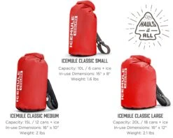 IceMule Classic Insulated Backpack Cooler Bag - Hands-Free, Collapsible, And Waterproof, This Portable Cooler Is An Ideal Sling Backpack For Hiking, The Beach, Picnics And Camping-Small, Crimson -Backpack Shop 81HQ 2BLFlVOL