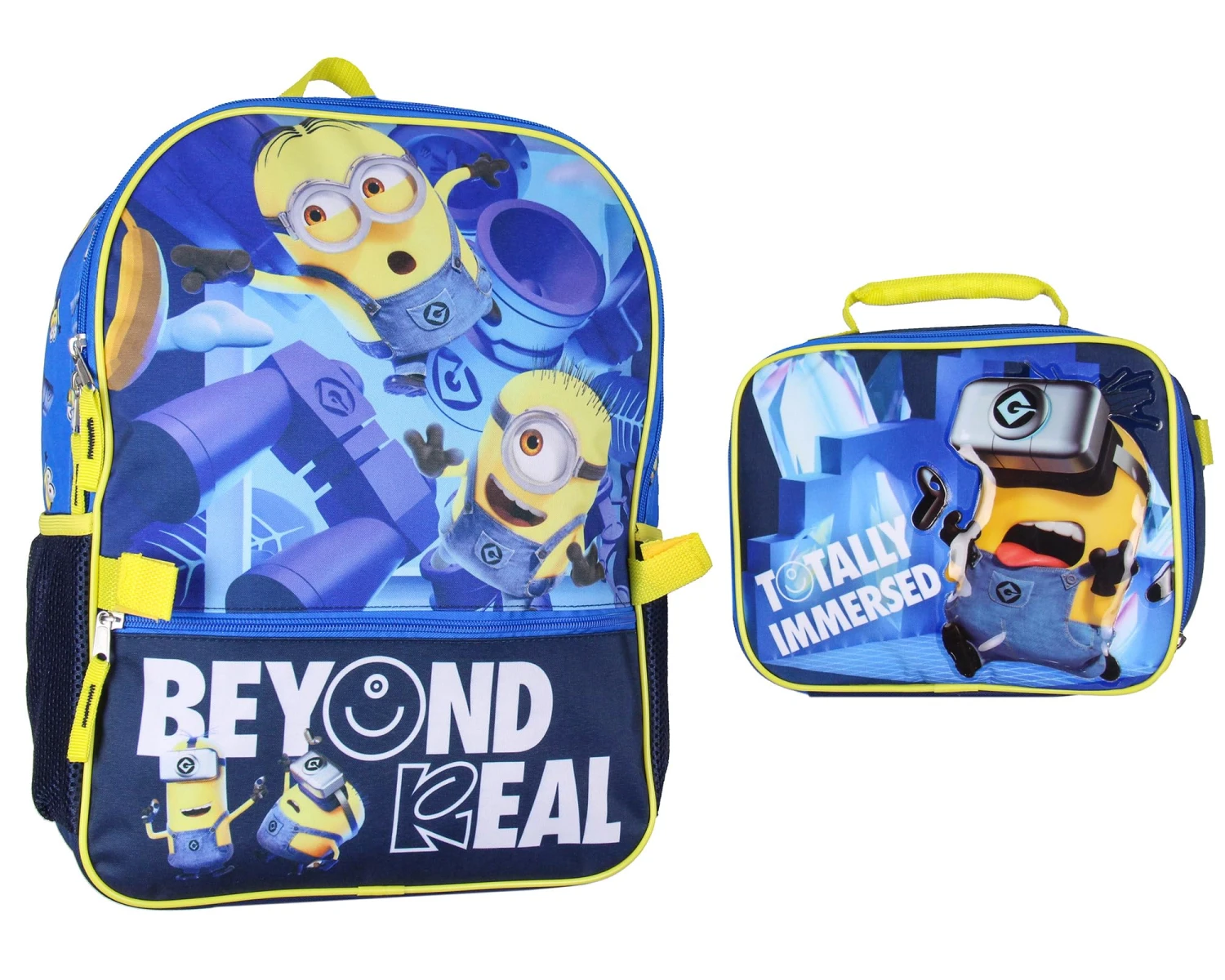 AI ACCESSORY INNOVATIONS Despicable Me Minions School Travel Backpack And Lunch Box For Kids 2-Piece Set 1 AI ACCESSORY INNOVATIONS Despicable Me Minions School Travel Backpack And Lunch Box For Kids 2-Piece Set