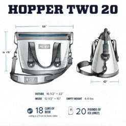 YETI Hopper Two 20 Portable Cooler, Field Tan / Blaze Orange -Backpack Shop 81LkMejRBsL