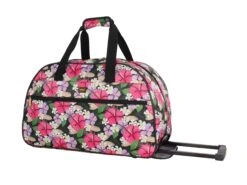 Lucas Designer Carry On Luggage Collection - Lightweight Pattern 22 Inch Duffel Bag- Weekender Overnight (Tropic, 22in) -Backpack Shop 81M46KqjuUL