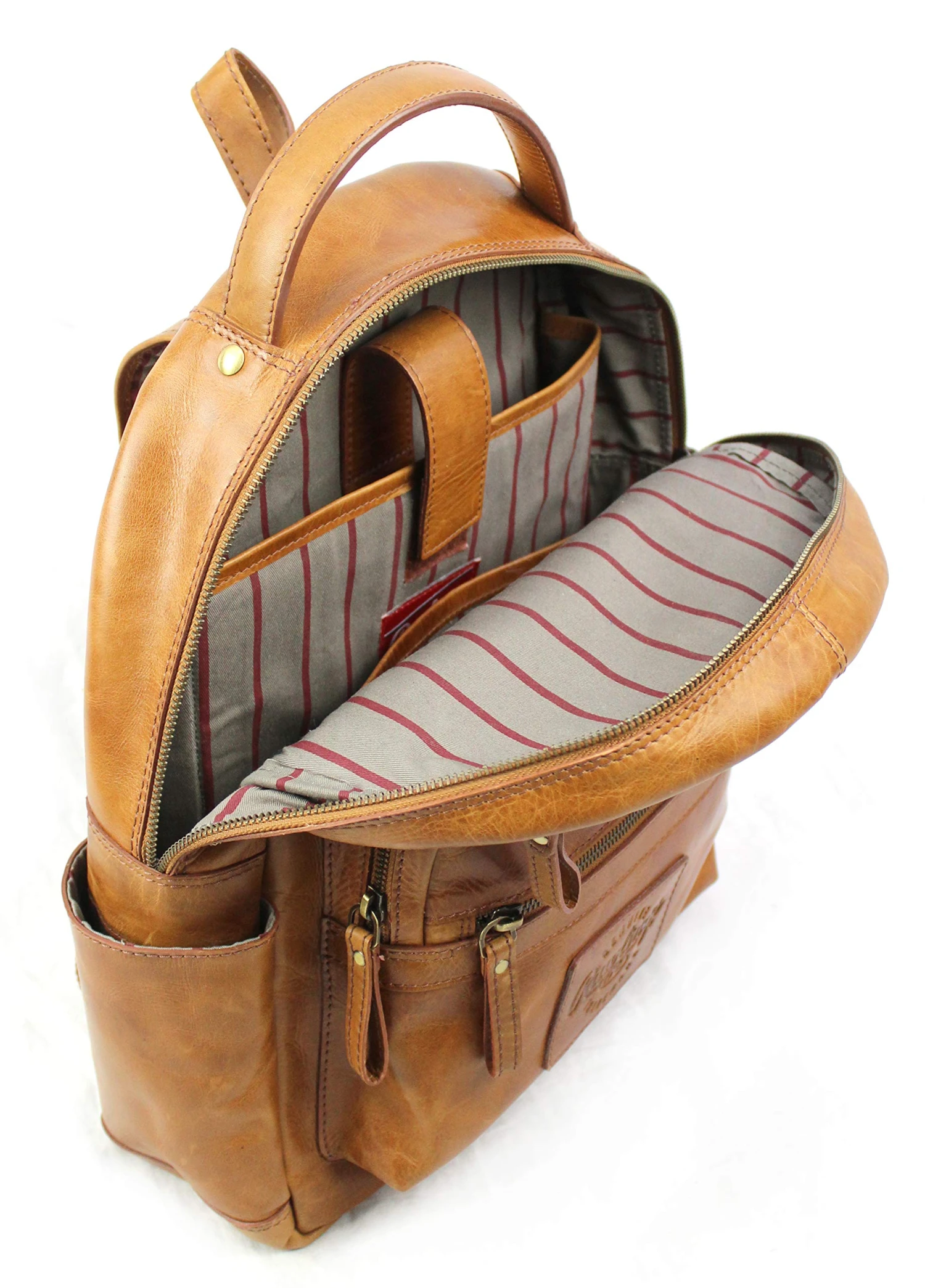 Rawlings Heritage Collection Leather Backpack (Tan, 15") 7 Rawlings Heritage Collection Leather Backpack (Tan, 15") - Image 7