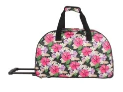 Lucas Designer Carry On Luggage Collection - Lightweight Pattern 22 Inch Duffel Bag- Weekender Overnight (Tropic, 22in) -Backpack Shop 81QG14E81rL