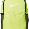 Nike Brasilia Medium Training Backpack, Nike Backpack For Women And Men With Secure Storage & Water Resistant Coating, Volt/Black/White