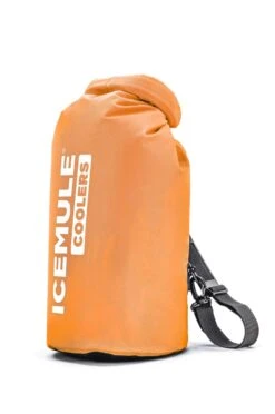 ICEMULE Classic Insulated Backpack Cooler Bag - Hands-Free, Collapsible, And Waterproof, This Portable Cooler Is An Ideal Sling Backpack For Hiking, The Beach, Picnics And Camping-Medium, Blaze Orange
