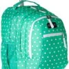 JanSport Unisex Driver 8 Wheeled Seafoam Green/White Dots Backpack