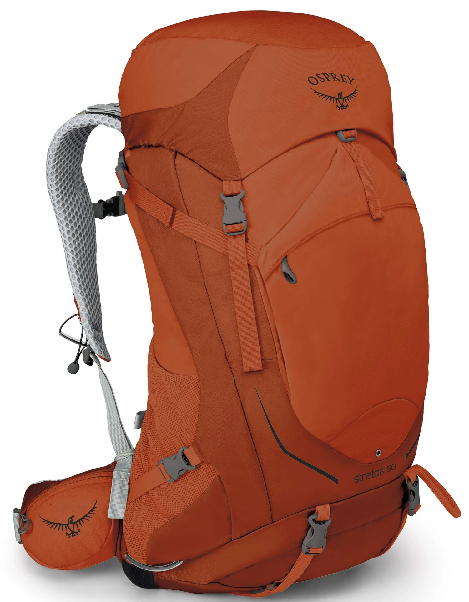 Osprey Packs Stratos 50 Backpacking Backpack, Sungrazer Orange, Small/Medium 1 Osprey Packs Stratos 50 Backpacking Backpack, Sungrazer Orange, Small/Medium