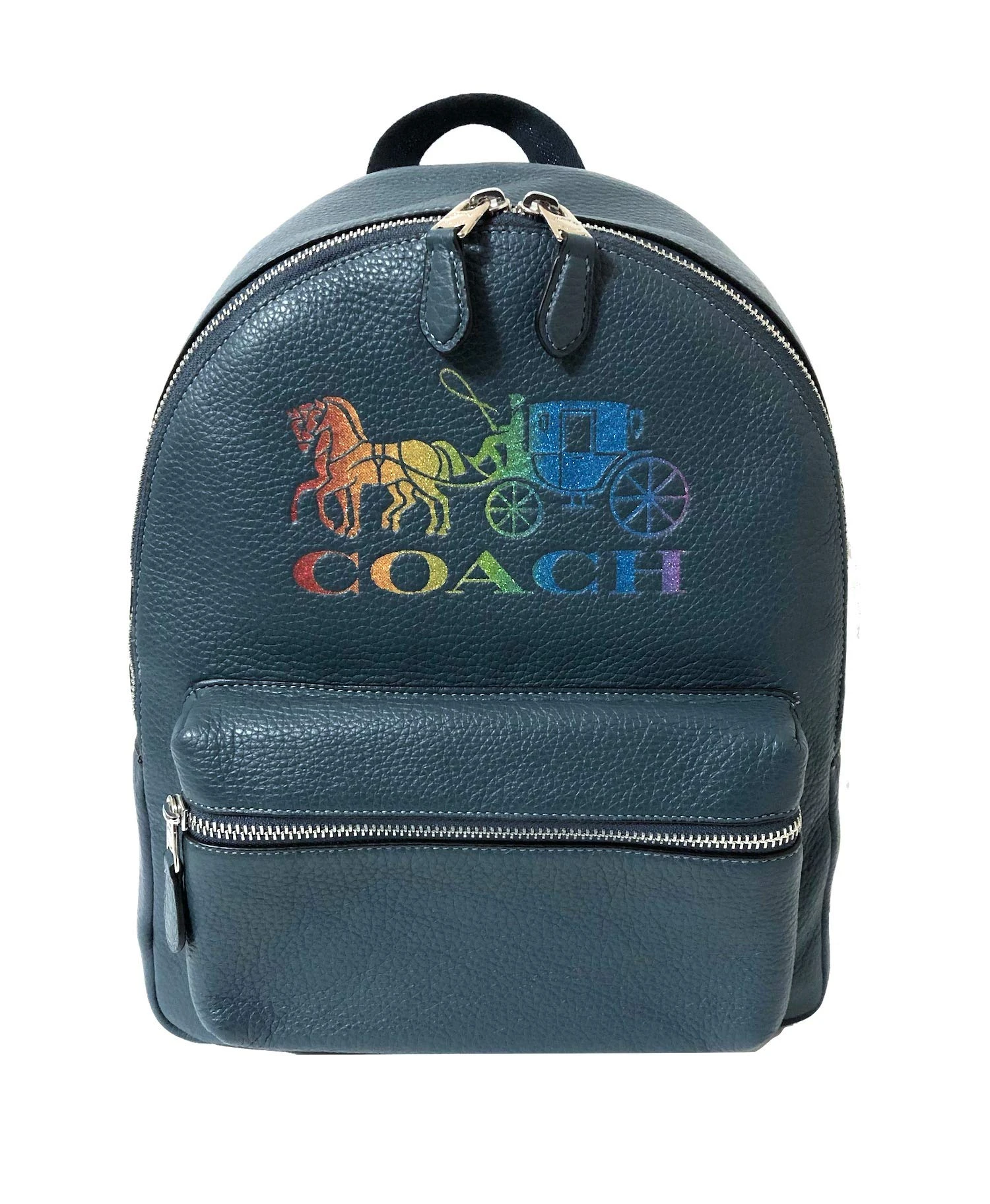 Coach F30550 Medium Charlie Backpack (SV/Denim Multi) 1 Coach F30550 Medium Charlie Backpack (SV/Denim Multi)
