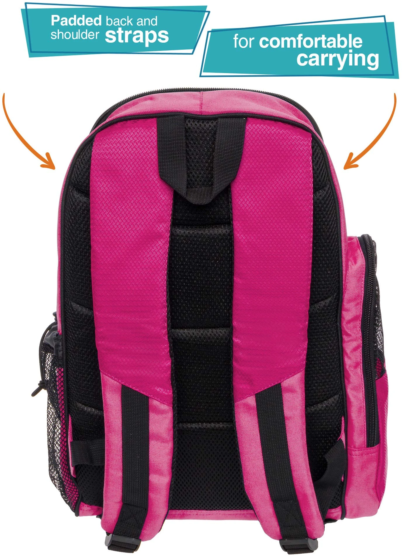 LISH Soccer Backpack - Large School Sports Gym Bag W/ Ball Compartment (Pink) 5 LISH Soccer Backpack - Large School Sports Gym Bag W/ Ball Compartment (Pink) - Image 5