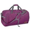Canway 65L Travel Duffel Bag, Foldable Weekender Bag With Shoes Compartment For Men Women Water-proof & Tear Resistant (Lavender Purple, 65L)