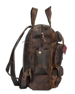 Ruzioon Vintage Buffalo Leather Backpack Multi Pockets Travel Bag For Men/Women 10 Ruzioon Vintage Buffalo Leather Backpack Multi Pockets Travel Bag For Men/Women -Backpack Shop 81V8 JutuaL