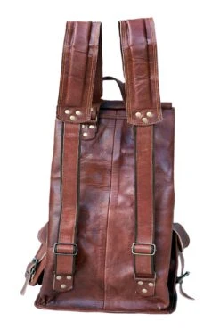 Parrys Leather World 20" Rustic Vintage Leather Backpack Bag Rucksack Laptop Bag Briefcase Messenger Bag Computer Bag For Men Women Backpack Brown Leather Bag Office Briefcase For Men Women Pittu Bag -Backpack Shop 81VJn0enTBL