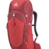 Gregory Mountain Products Zulu 40 Liter Men's Hiking Backpack, Fiery Red, Small/Medium