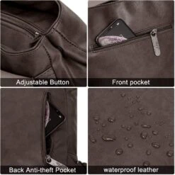 Leather Backpack For Women Men College Laptop Backpack Vintage Backpack Coffee 10 Leather Backpack For Women Men College Laptop Backpack Vintage Backpack Coffee -Backpack Shop 81Z8URcTxFL