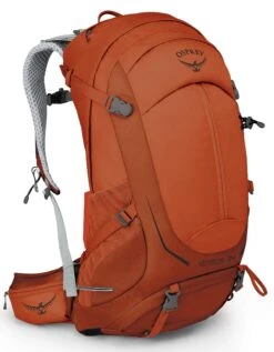Osprey Packs Stratos 34 Hiking Backpack, Sungrazer Orange, Small/Medium
