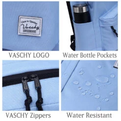 Lightweight Backpack For School, VASCHY Classic Basic Water Resistant Casual Daypack For Travel With Bottle Side Pockets (Lavander) 12 Lightweight Backpack For School, VASCHY Classic Basic Water Resistant Casual Daypack For Travel With Bottle Side Pockets (Lavander) -Backpack Shop 81ctY27nwbL