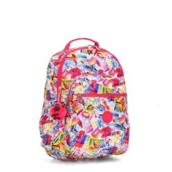 Kipling Seoul Go Large Printed Laptop 15" Backpack Doodle Print -Backpack Shop 81f0PGPNXNL